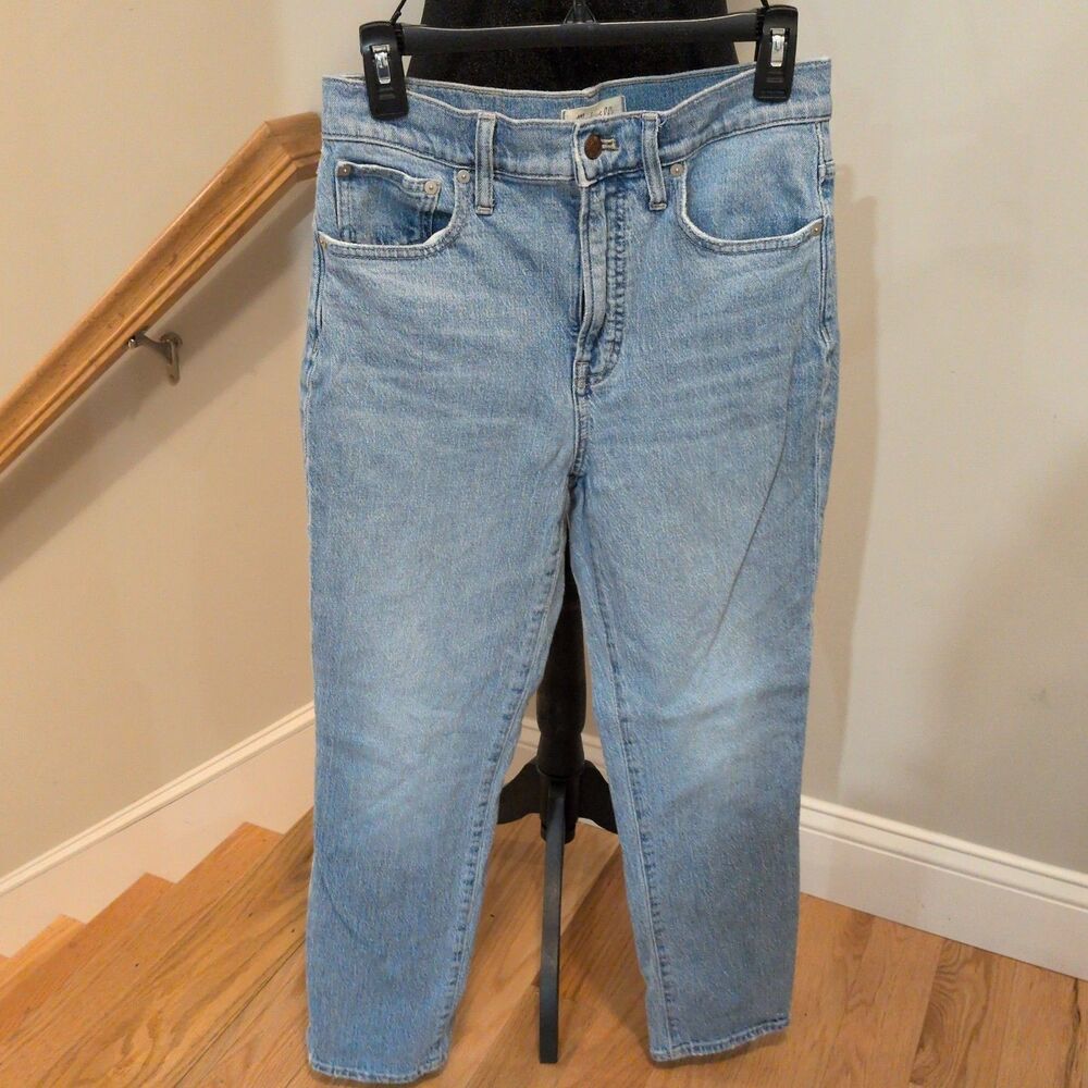 Madewell The Perfect Vintage Jeans Womens 28 Blue Light Wash High Rise Mom Denim